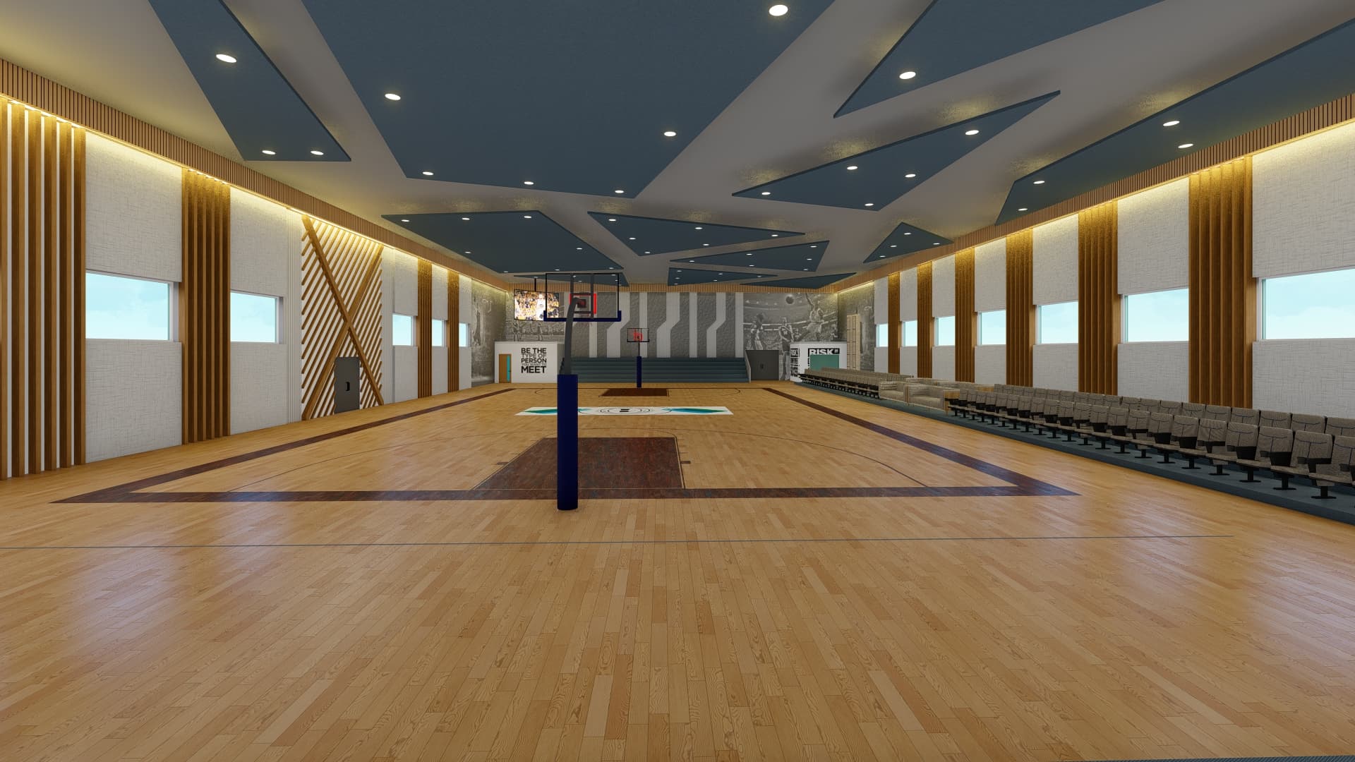 Basketball Court perspective 5